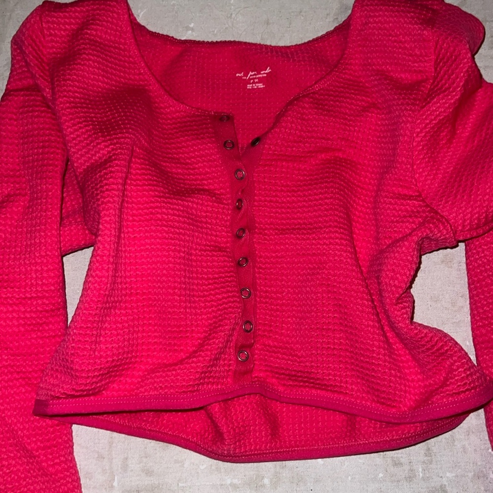 discontinued urban outfitters hot pink button up